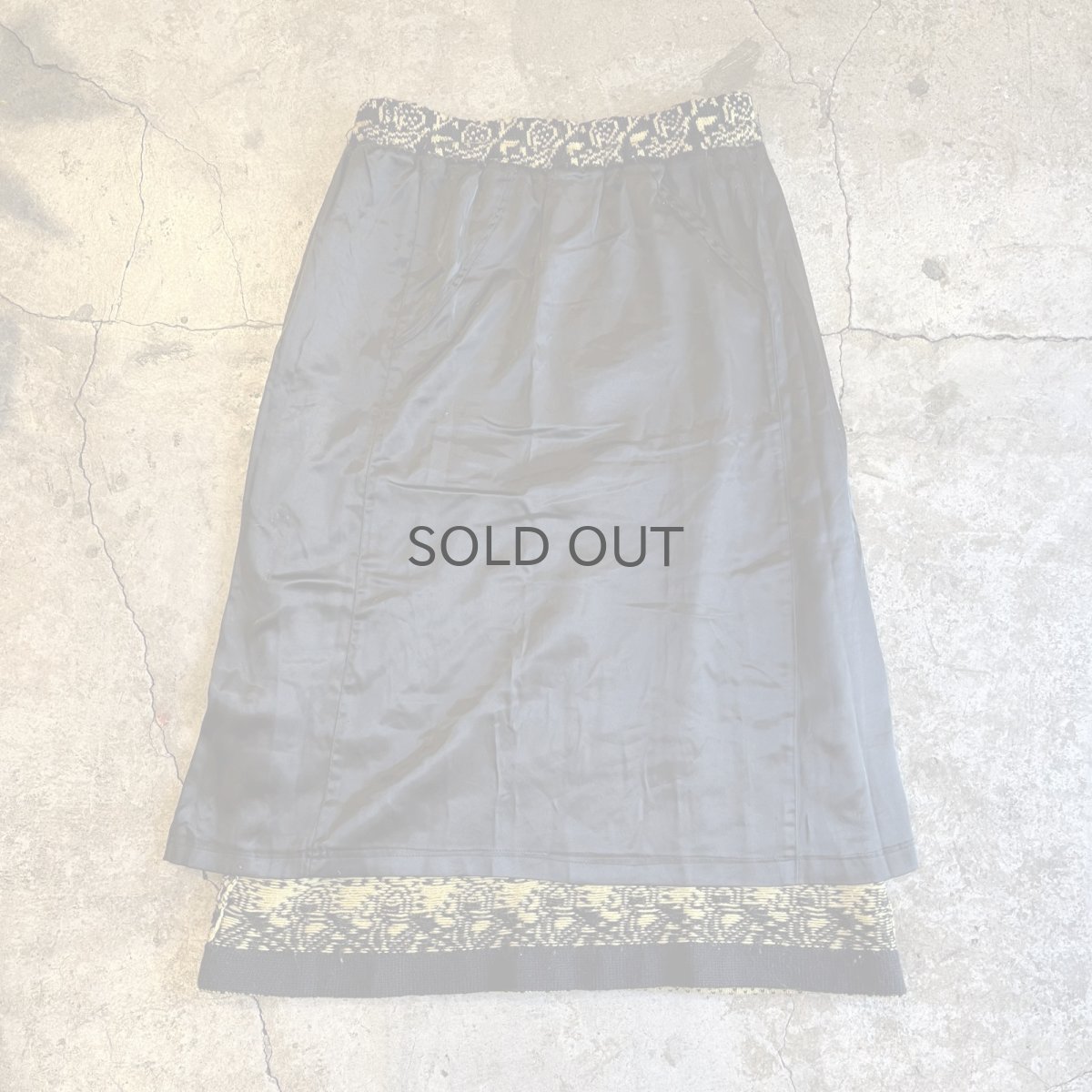 画像3: ALL OVER PAISLEY PATTERN DESIGN KNIT LONG SKIRT / W29~W36 (3)