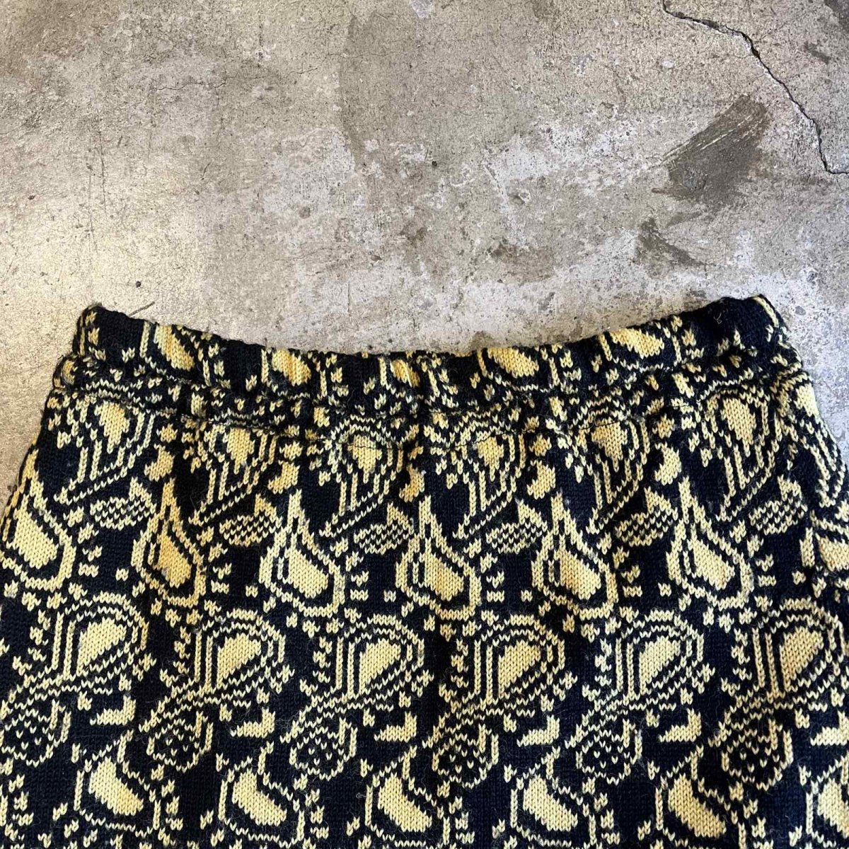 画像7: ALL OVER PAISLEY PATTERN DESIGN KNIT LONG SKIRT / W29~W36 (7)