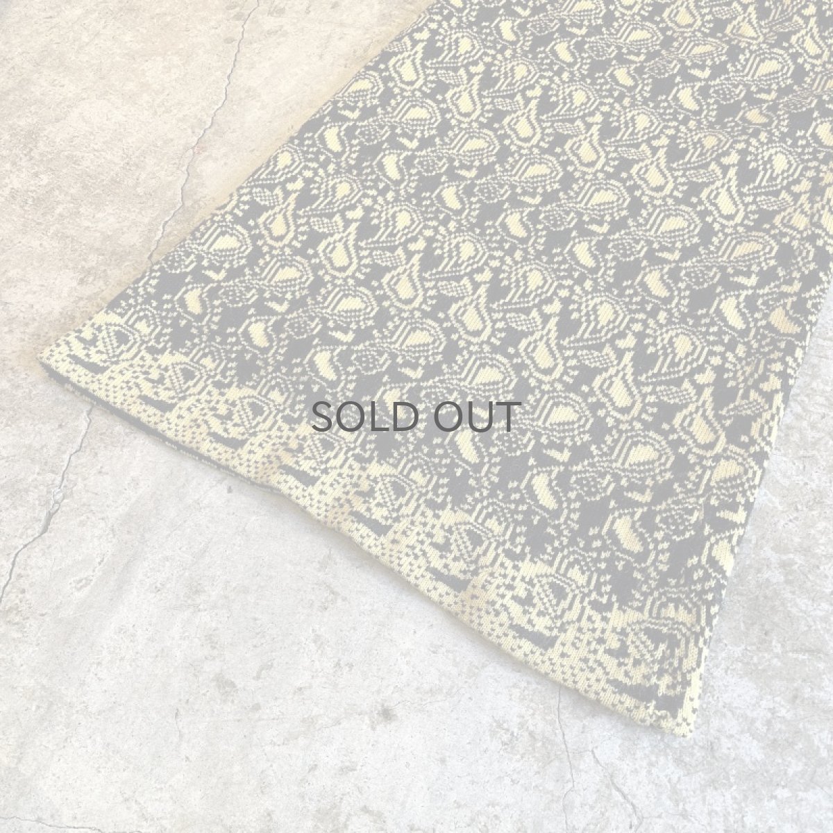 画像5: ALL OVER PAISLEY PATTERN DESIGN KNIT LONG SKIRT / W29~W36 (5)