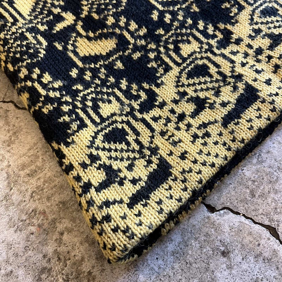 画像4: ALL OVER PAISLEY PATTERN DESIGN KNIT LONG SKIRT / W29~W36 (4)