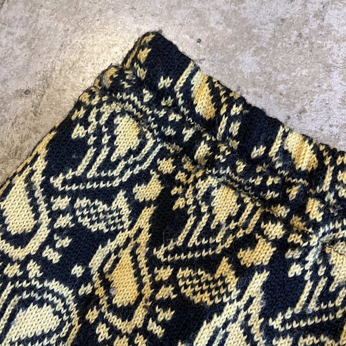 画像9: ALL OVER PAISLEY PATTERN DESIGN KNIT LONG SKIRT / W29~W36 (9)