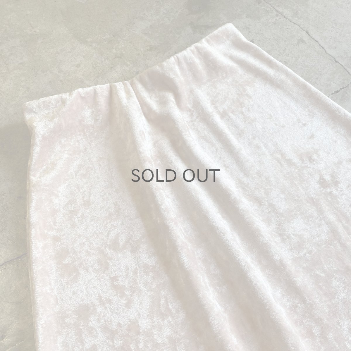 画像3: PINK COLOR VELVET LONG SKIRT / W27~W35 (3)