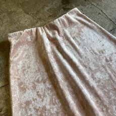 画像3: PINK COLOR VELVET LONG SKIRT / W27~W35 (3)