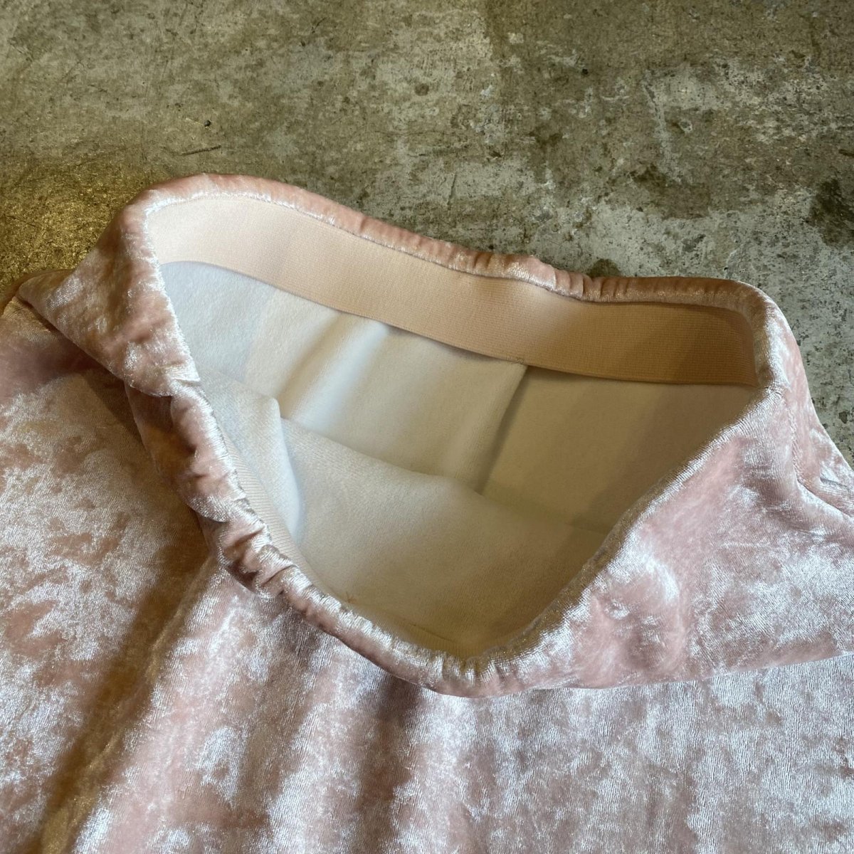 画像7: PINK COLOR VELVET LONG SKIRT / W27~W35 (7)