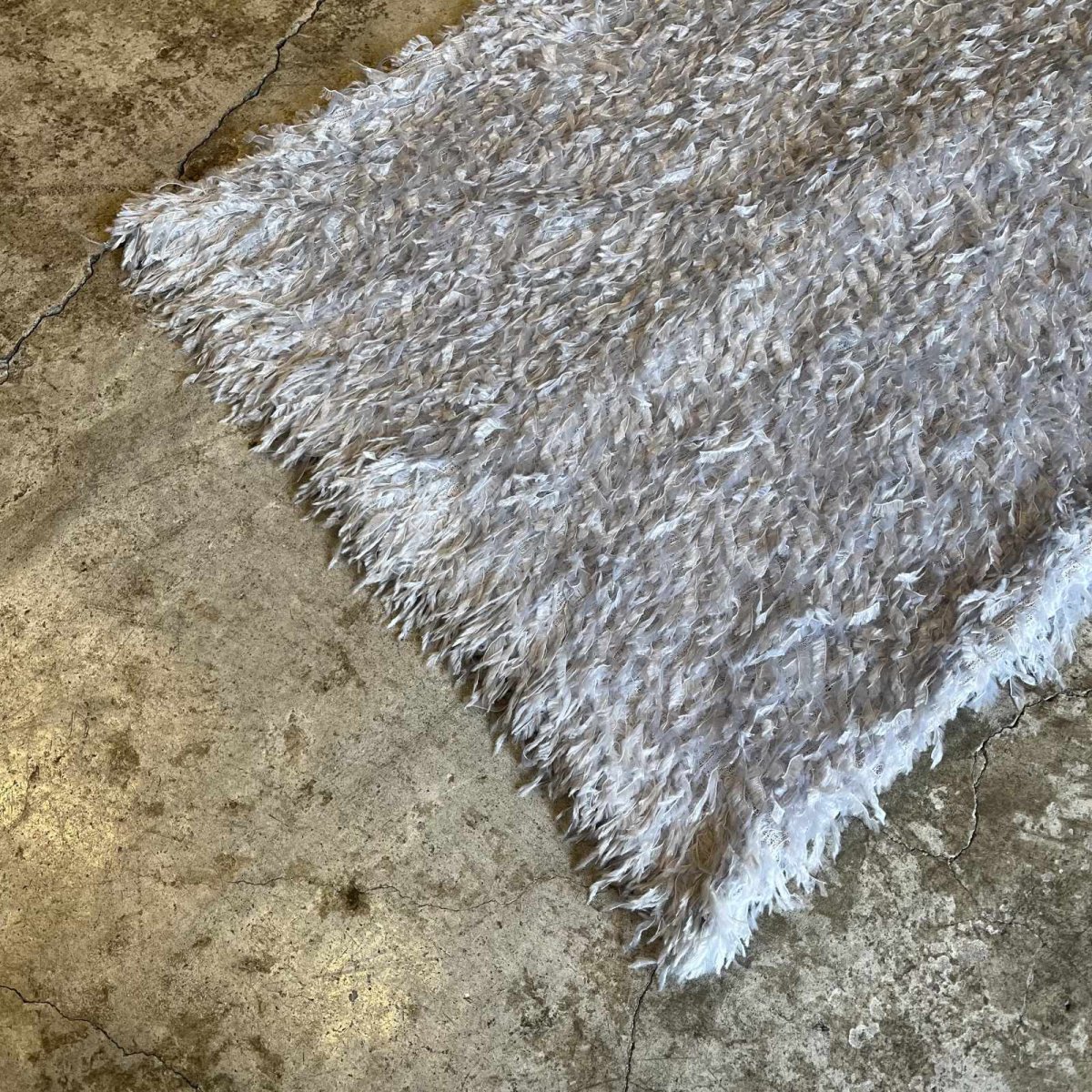 画像5: ALL OVER SHAGGY BACK SLIT DESIGN LONG SKIRT / W24~29 (5)