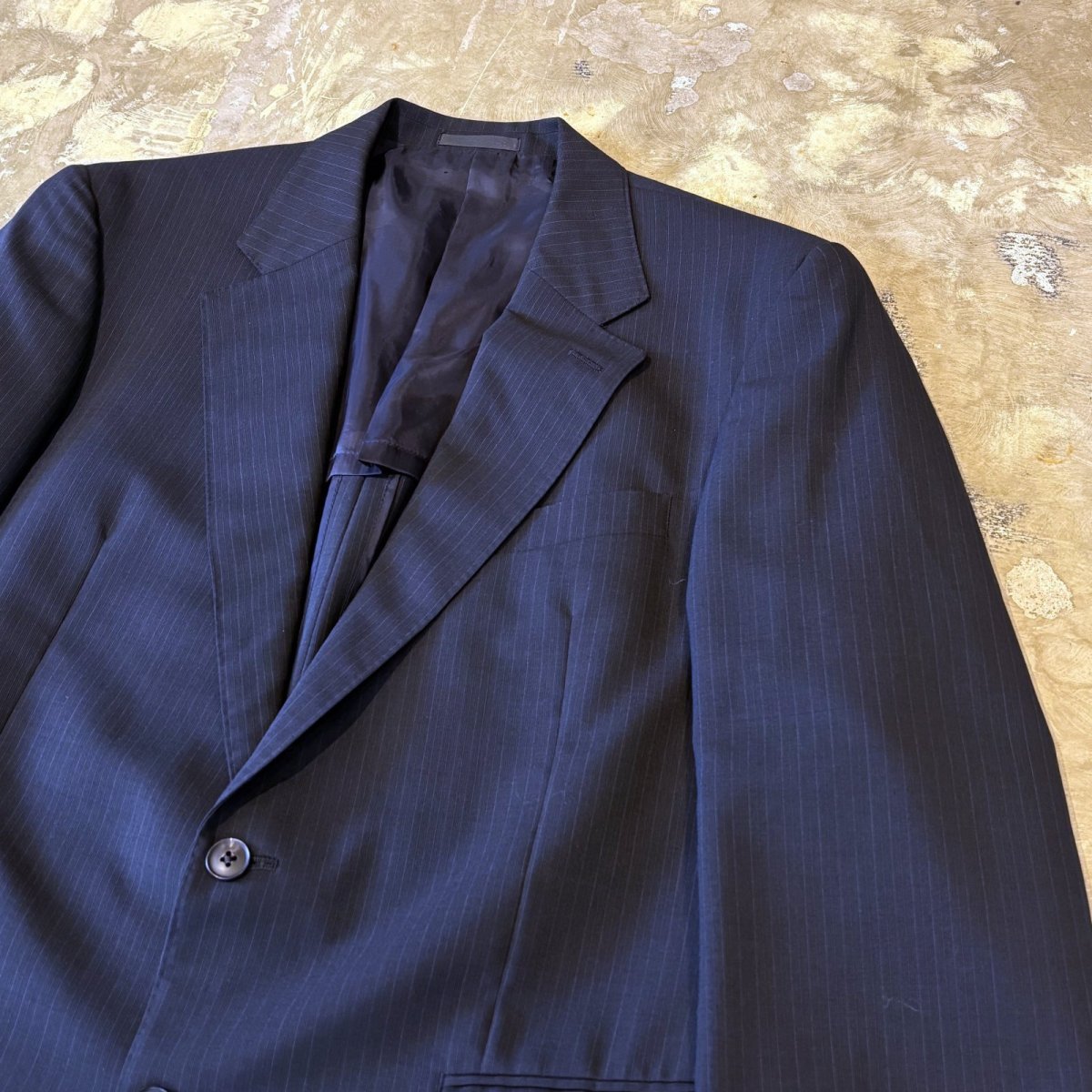 画像4: 【BURBERRY】STRIPE PATTERN SINGLE TAILORED JACKET / Mens L (4)