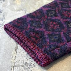 画像7: ALL OVER PATTERN SHAWL COLLAR KNIT CARDIGAN / Mens L (7)