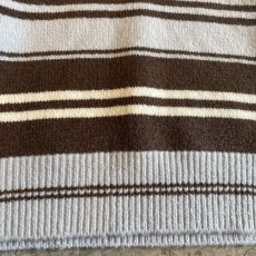 画像4: MULTI BORDER DESIGN L/S POLO KNIT TOPS / Ladies M (4)