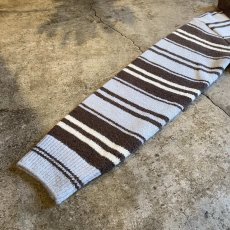 画像6: MULTI BORDER DESIGN L/S POLO KNIT TOPS / Ladies M (6)