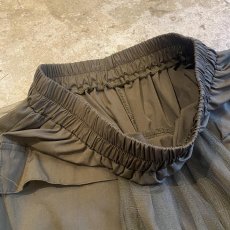 画像7: 4 POCKET TULLE FLARE LAYERED BELT DESIGN LONG SKIRT / W25~W35 (7)