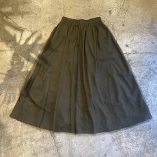 画像2: 4 POCKET TULLE FLARE LAYERED BELT DESIGN LONG SKIRT / W25~W35 (2)