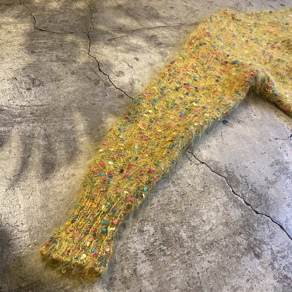 画像6: OLD MIX DESIGN COLOR MOHAIR KNIT SWEATER / Ladies M (6)