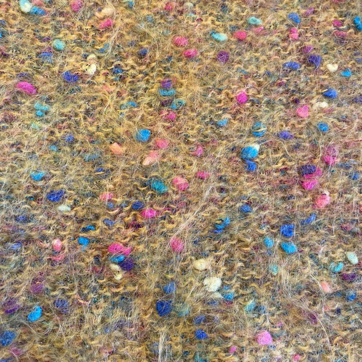 画像11: OLD MIX DESIGN COLOR MOHAIR KNIT SWEATER / Ladies M (11)