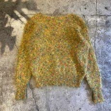 画像2: OLD MIX DESIGN COLOR MOHAIR KNIT SWEATER / Ladies M (2)