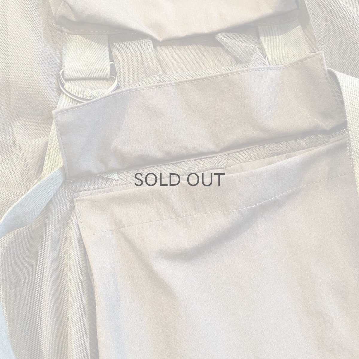 画像6: 4 POCKET TULLE FLARE LAYERED BELT DESIGN LONG SKIRT / W25~W35 (6)