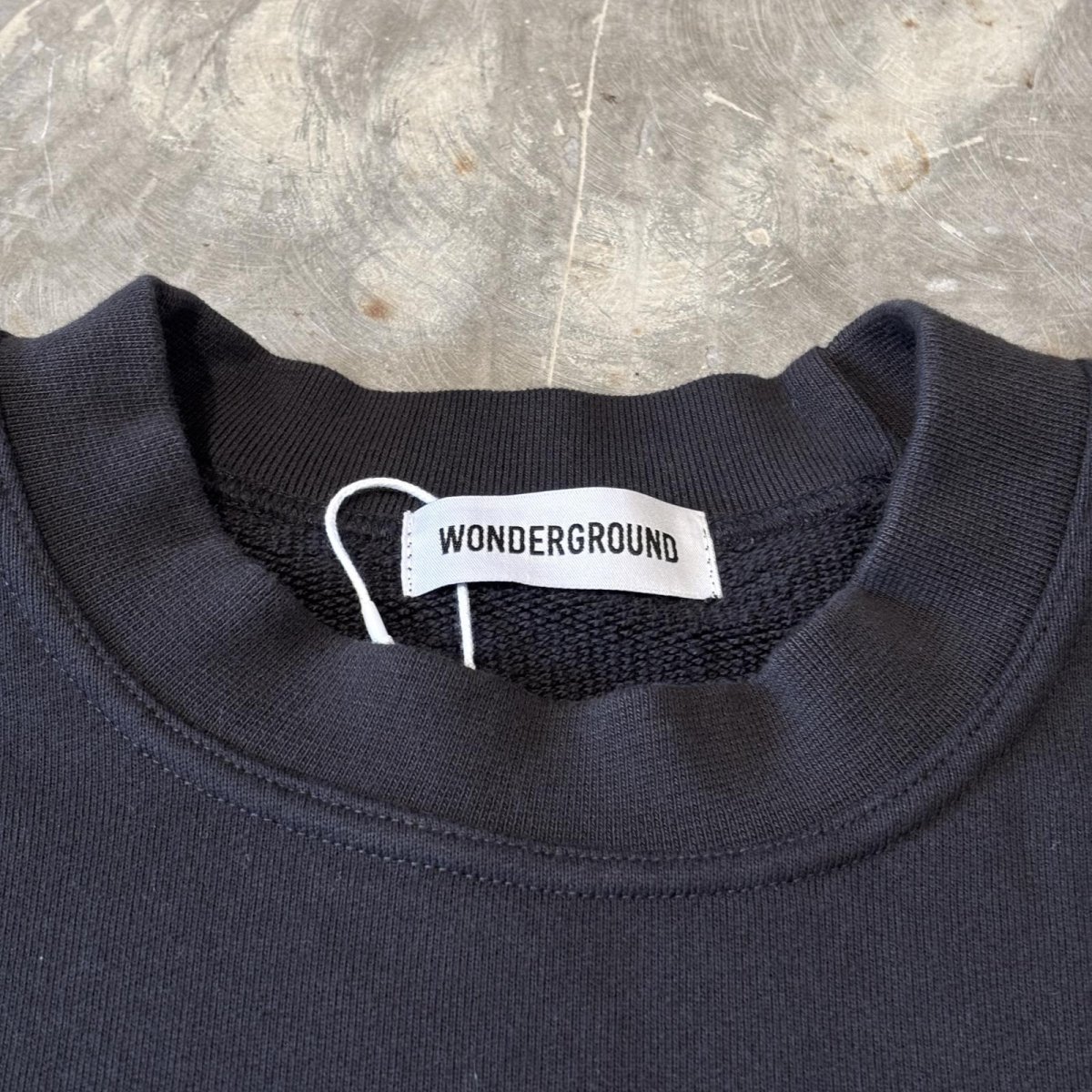 画像12: 【WONDERGROUND】POCKET NYLON SWITCHED SWEAT / BLACK / OS (12)