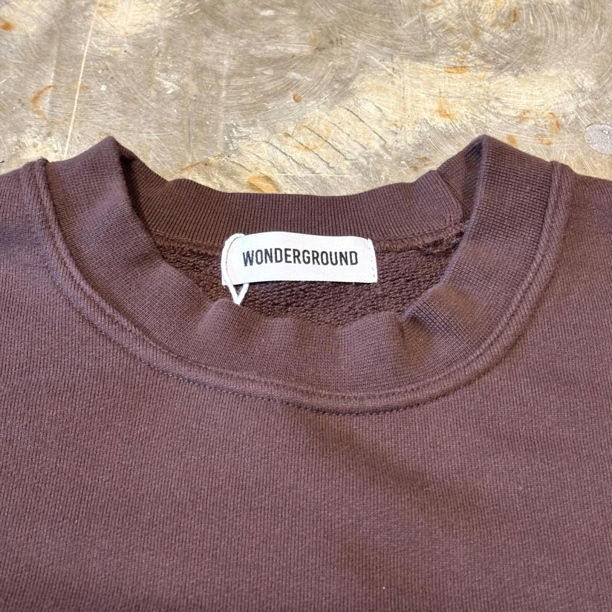 画像12: 【WONDERGROUND】POCKET NYLON SWITCHED SWEAT / BROWN / OS (12)