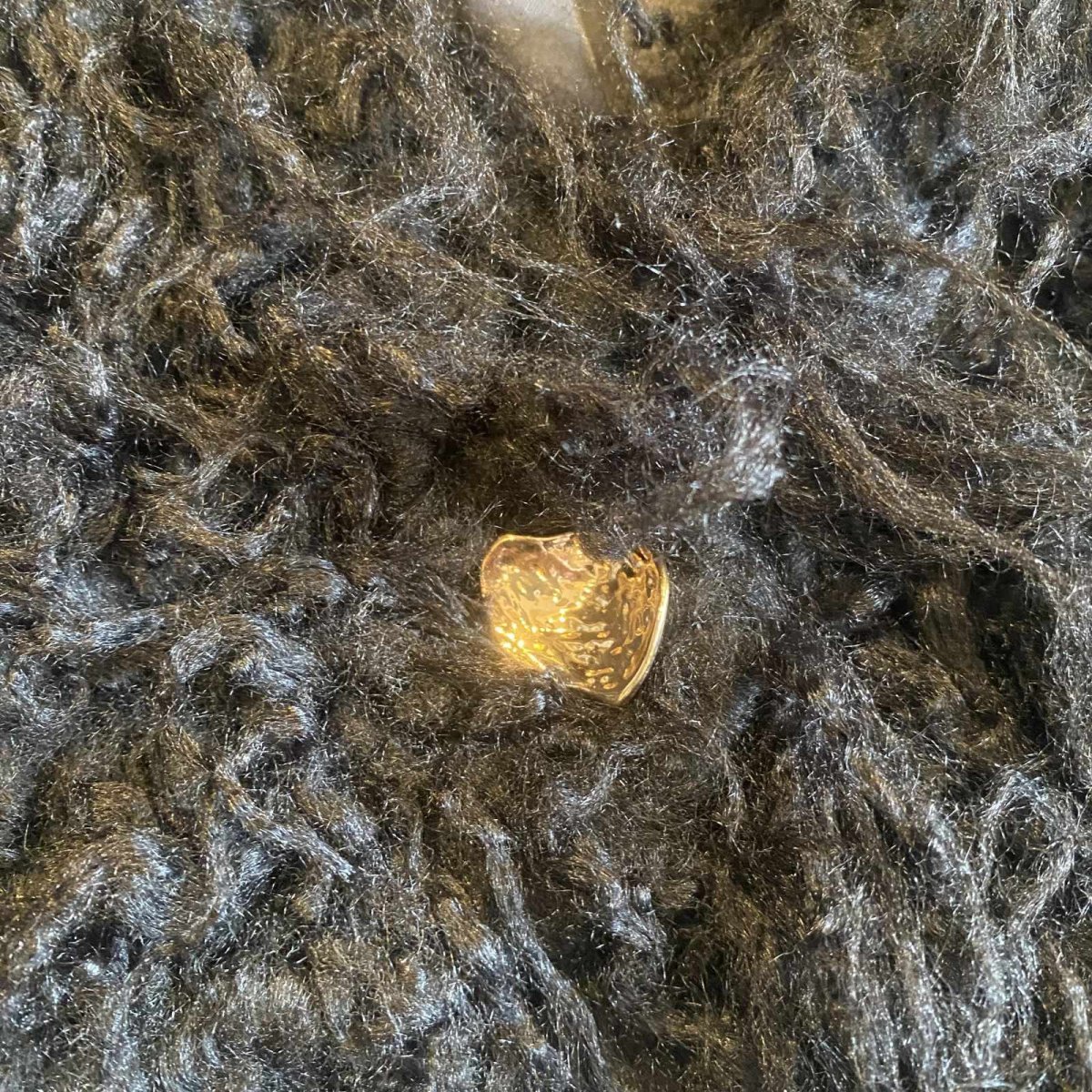 画像5: BLACK COLOR FAUX FUR DESIGN SHORT JACKET / Ladies M (5)