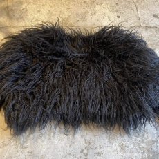 画像8: BLACK COLOR FAUX FUR DESIGN SHORT JACKET / Ladies M (8)