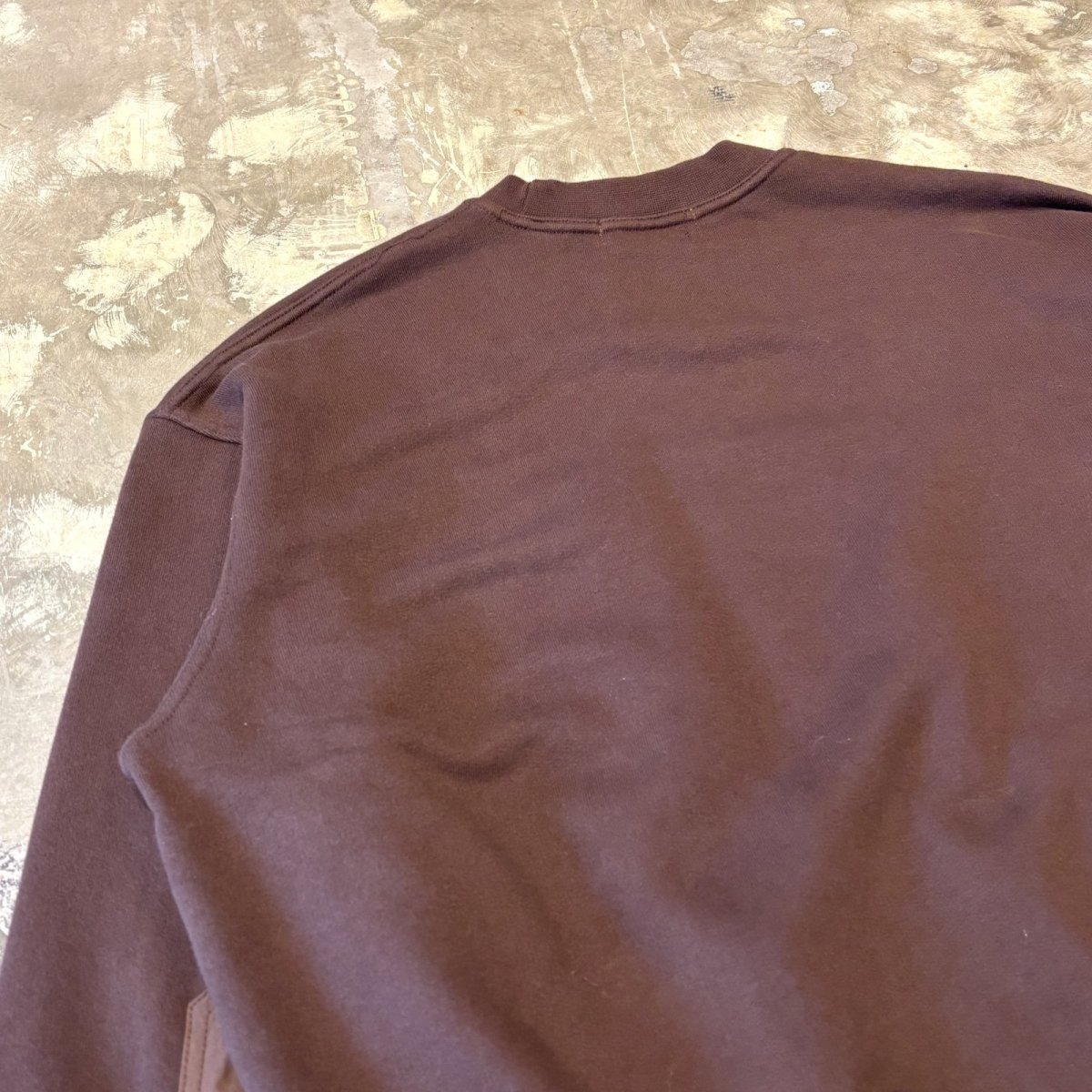 画像9: 【WONDERGROUND】POCKET NYLON SWITCHED SWEAT / BROWN / OS (9)