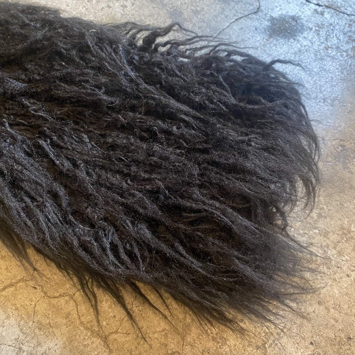 画像7: BLACK COLOR FAUX FUR DESIGN SHORT JACKET / Ladies M (7)