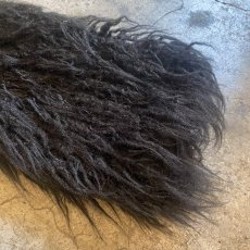 画像7: BLACK COLOR FAUX FUR DESIGN SHORT JACKET / Ladies M (7)