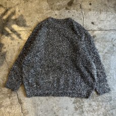 画像1: SILVER GLITTER SHAGGY DESIGN KNIT L/S TOPS / Ladies L (1)
