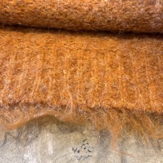 画像8: ORANGE COLOR SHAGGY KNIT SWEATER / Mens L (8)