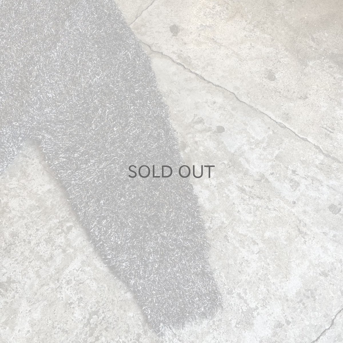 画像7: SILVER GLITTER SHAGGY DESIGN KNIT L/S TOPS / Ladies L (7)