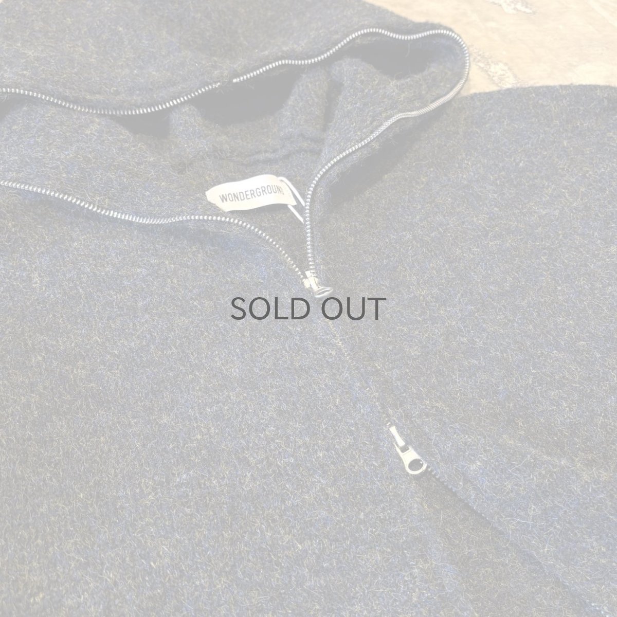 画像10: 【WONDERGROUND】DOUBLE ZIP UP KNIT HOODIE JACKET / OS (10)