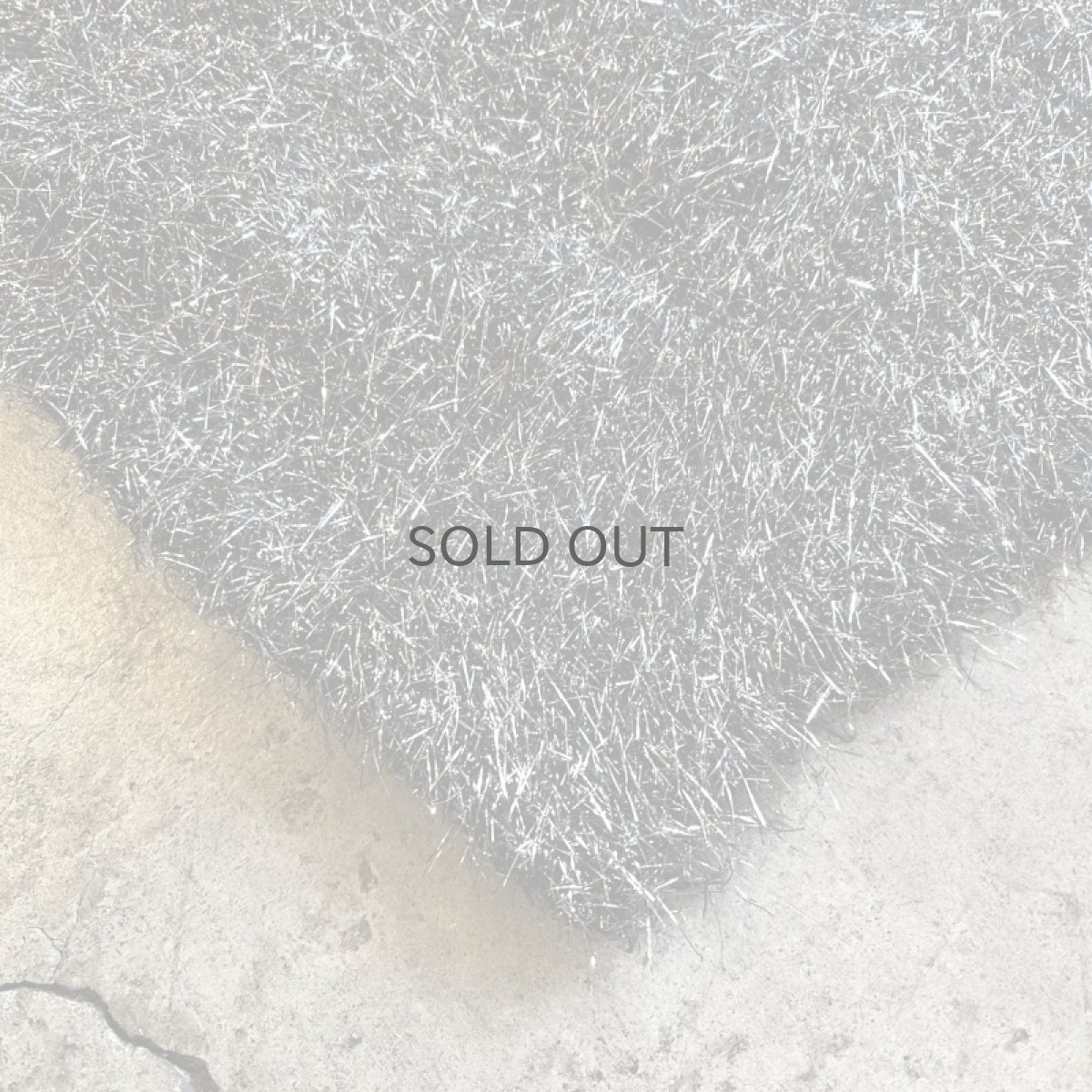 画像3: SILVER GLITTER SHAGGY DESIGN KNIT L/S TOPS / Ladies L (3)