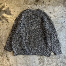 画像2: SILVER GLITTER SHAGGY DESIGN KNIT L/S TOPS / Ladies L (2)