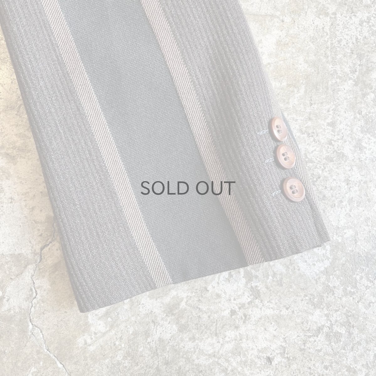 画像6: ALL OVER MULCH STRIPE PATTERN DESIGN TAYLOR JACKET / Ladies M(S) (6)