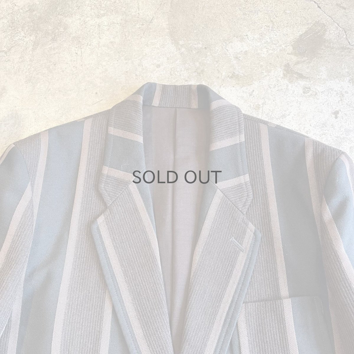 画像10: ALL OVER MULCH STRIPE PATTERN DESIGN TAYLOR JACKET / Ladies M(S) (10)