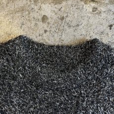 画像10: SILVER GLITTER SHAGGY DESIGN KNIT L/S TOPS / Ladies L (10)
