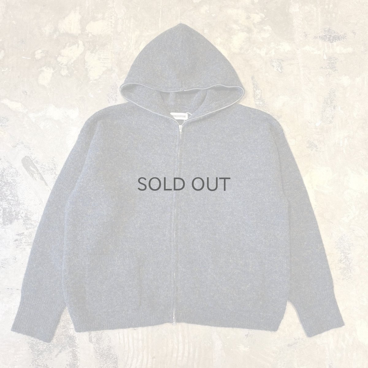 画像1: 【WONDERGROUND】DOUBLE ZIP UP KNIT HOODIE JACKET / OS (1)