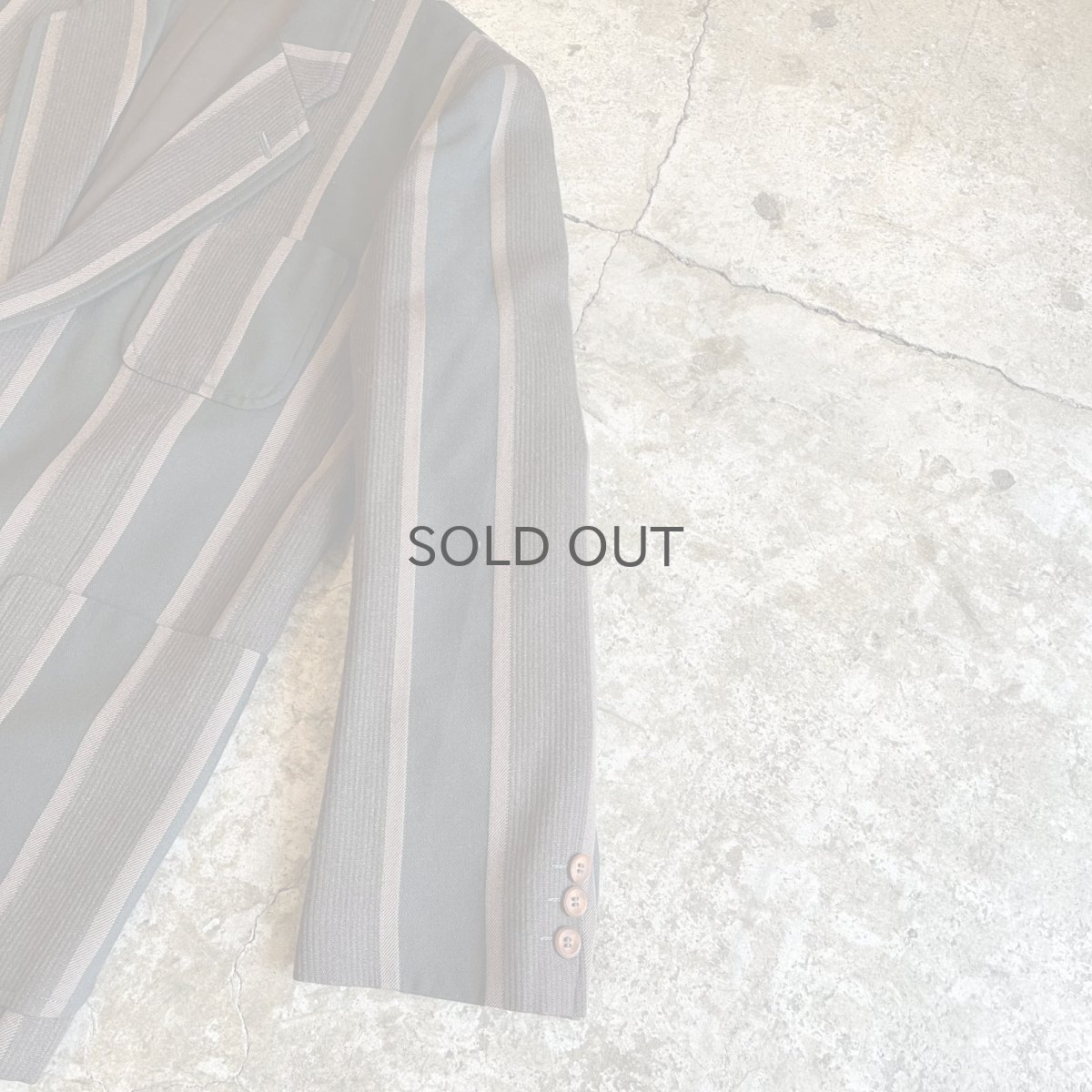 画像7: ALL OVER MULCH STRIPE PATTERN DESIGN TAYLOR JACKET / Ladies M(S) (7)