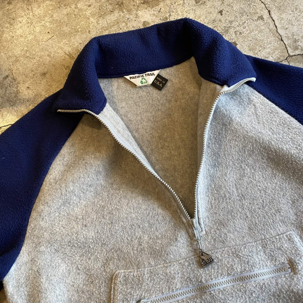 画像7: OLD FREECE HALF ZIP UP RAGLAN DESIGN L/S TOPS / Ladies L / MADE IN USA (7)