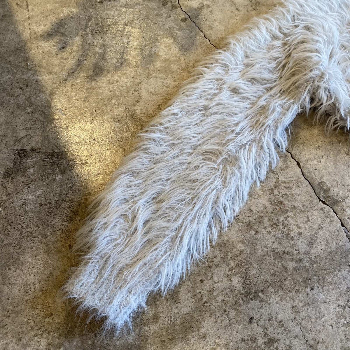 画像6: SHAGGY FAUX FUR SHORT DESIGN KNIT CARDIGAN / Ladies M (6)