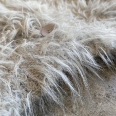 画像9: SHAGGY FAUX FUR SHORT DESIGN KNIT CARDIGAN / Ladies M (9)