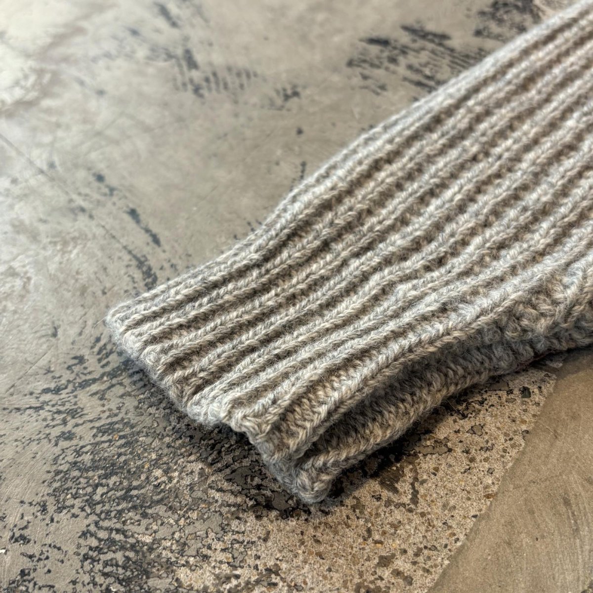 画像7: 【CAHPS RALPH LAUREN】SUEDE PATCHED WOOL KNIT SWEATER / Mens M (7)