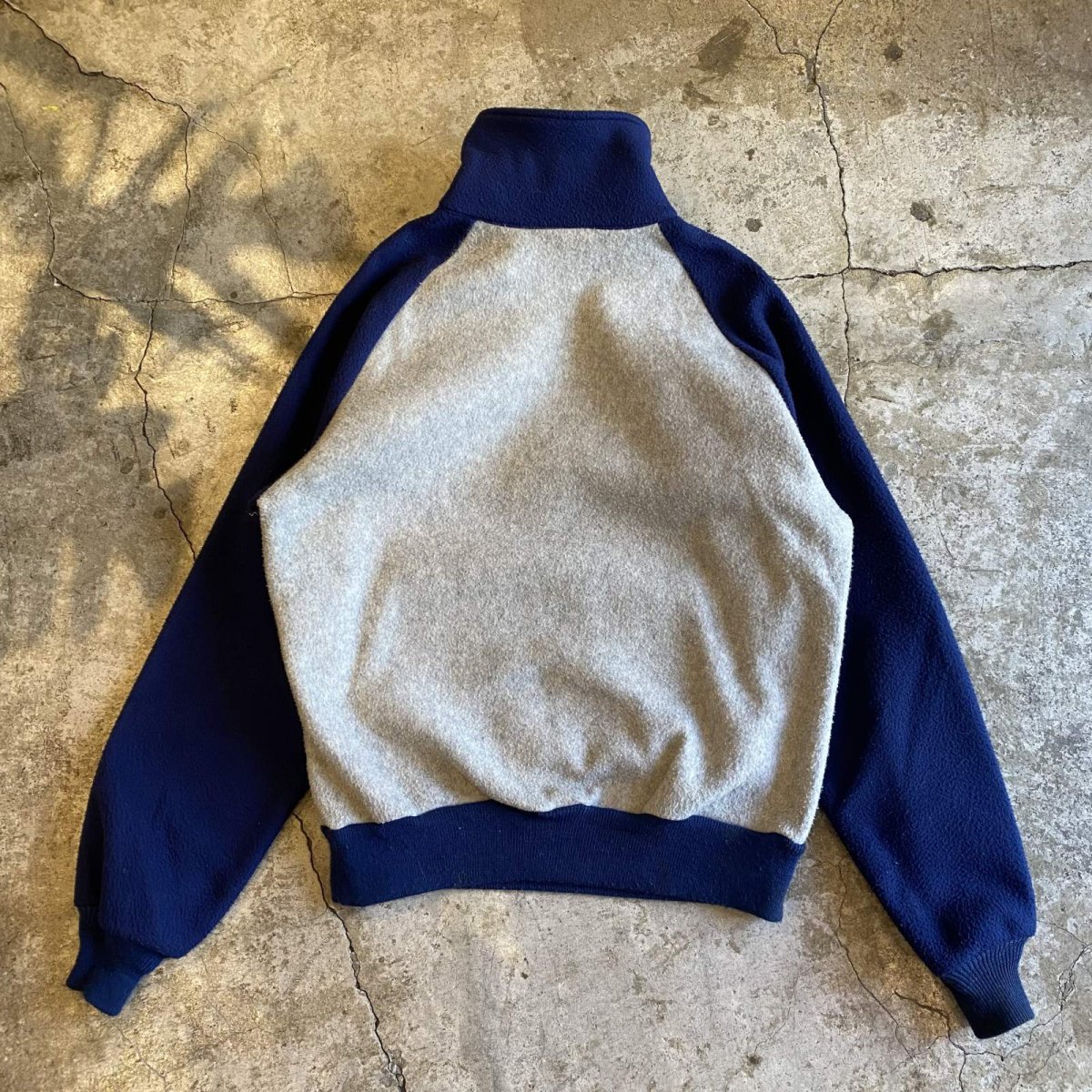 画像2: OLD FREECE HALF ZIP UP RAGLAN DESIGN L/S TOPS / Ladies L / MADE IN USA (2)