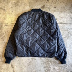 画像2: OLD NAVY COLOR BIG POCKET QUILTING DESIGN ZIP UP JACKET / Ladies L(46) / MADE IN USA (2)