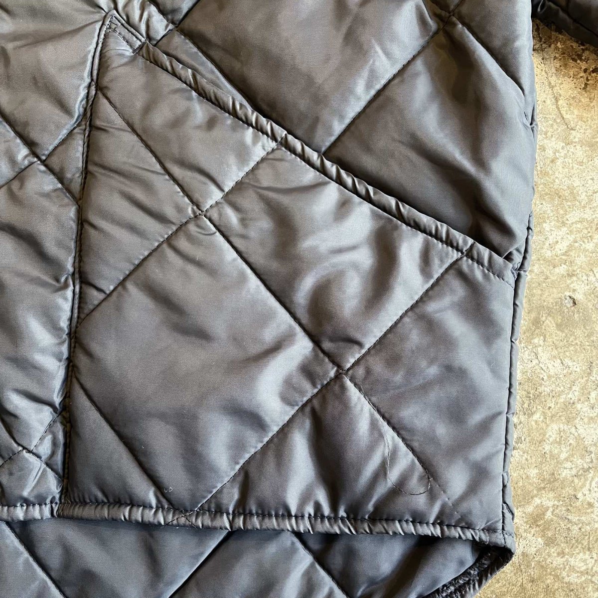 画像8: OLD NAVY COLOR BIG POCKET QUILTING DESIGN ZIP UP JACKET / Ladies L(46) / MADE IN USA (8)