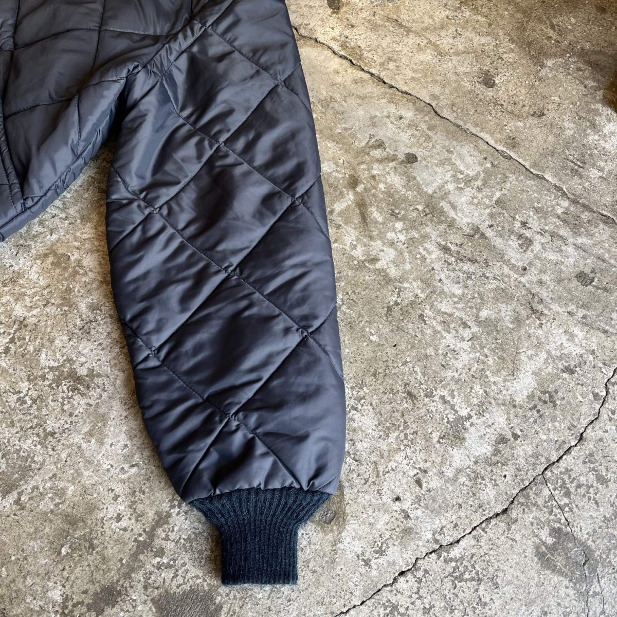 画像7: OLD NAVY COLOR BIG POCKET QUILTING DESIGN ZIP UP JACKET / Ladies L(46) / MADE IN USA (7)