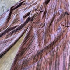 画像6: GRADATION COLOR KNEE TUCK WIDE SILHOUETTE PANTS / ~W37 (6)