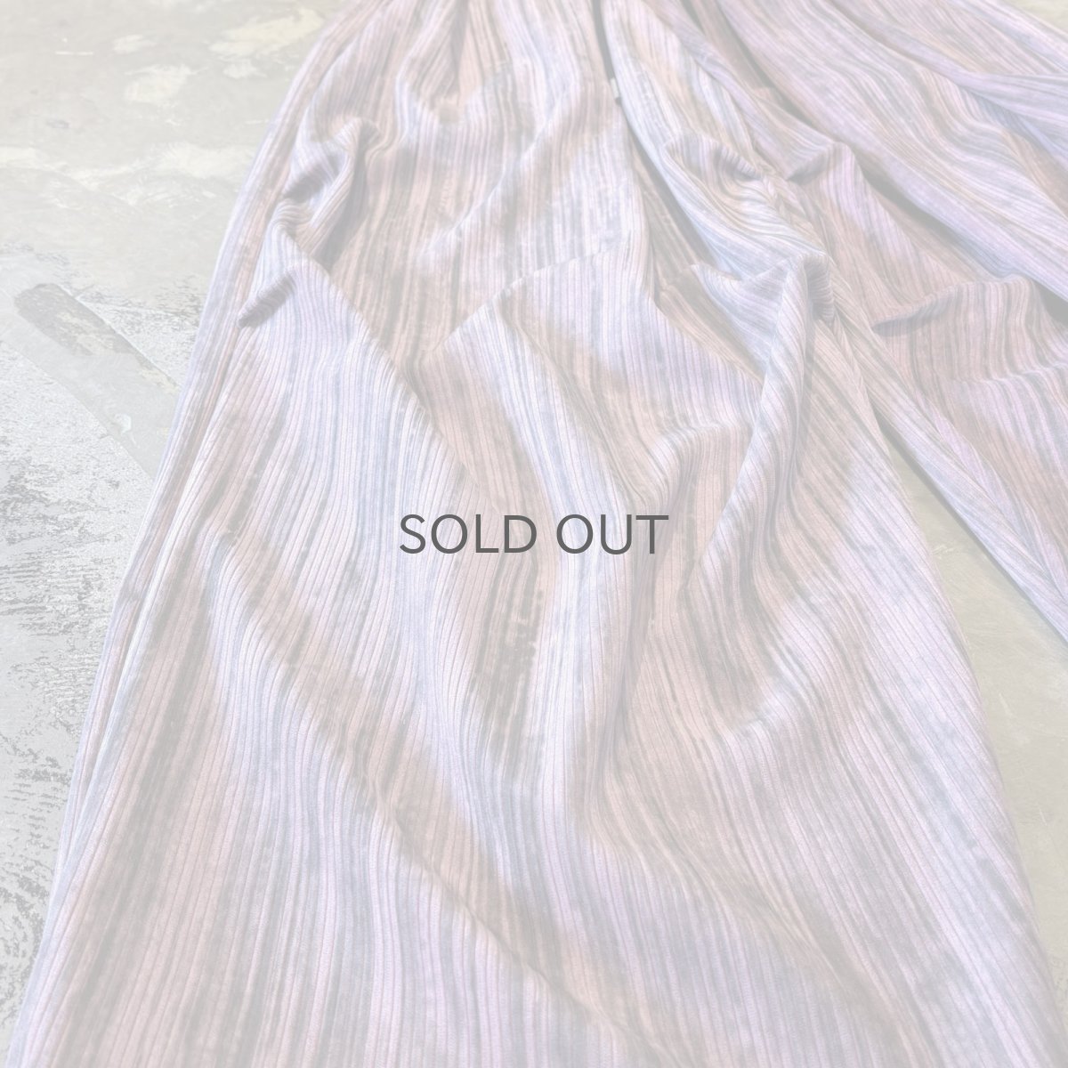 画像7: GRADATION COLOR KNEE TUCK WIDE SILHOUETTE PANTS / ~W37 (7)