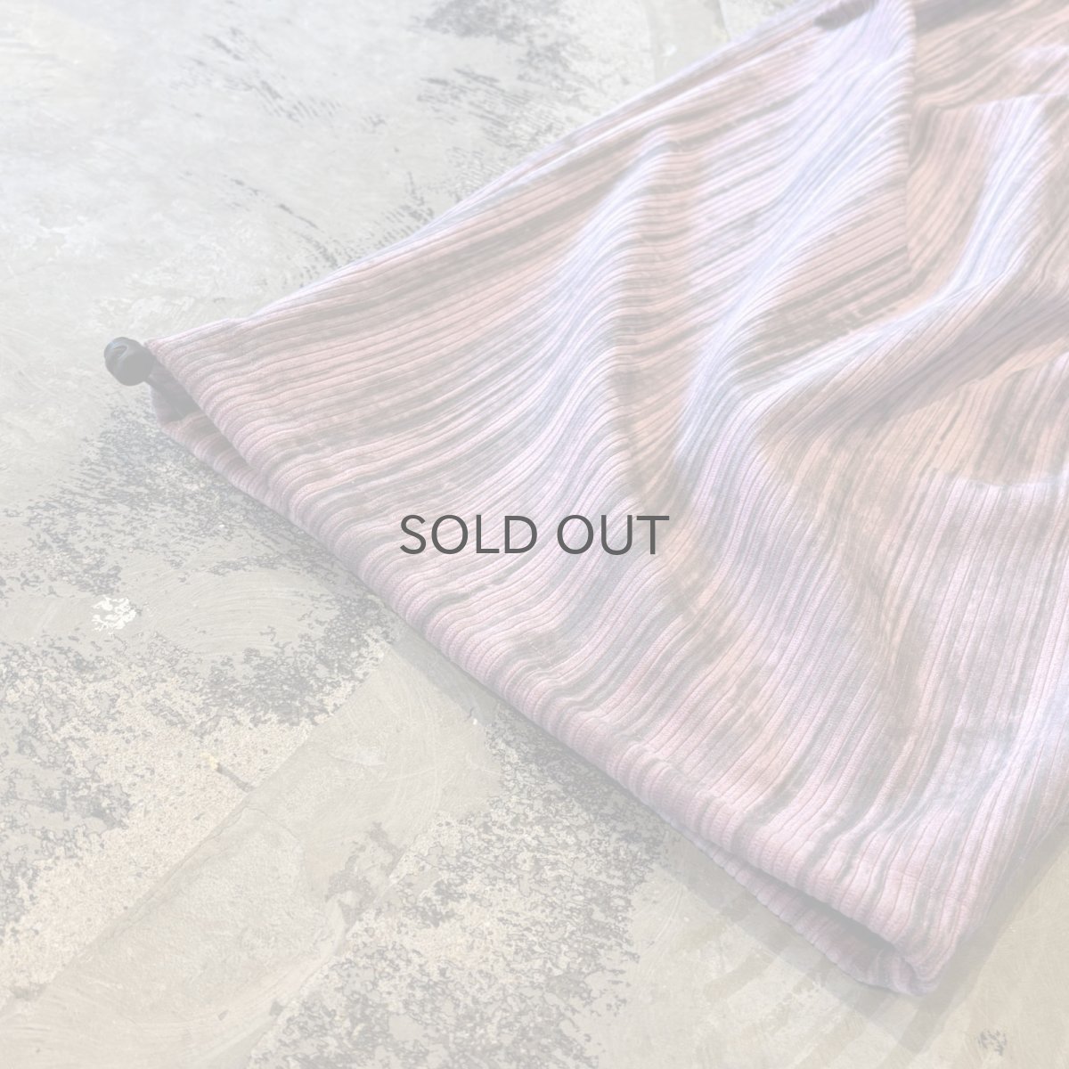 画像8: GRADATION COLOR KNEE TUCK WIDE SILHOUETTE PANTS / ~W37 (8)