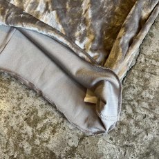 画像5: METALLIC COLOR PIPING DESIGN VELVET HALF NECK L/S TOPS / Ladies M(FREE) (5)