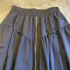 画像6: FRONT ZIP 2BELT DESIGN BALLOON LONG SKIRT / W25~W34 (6)